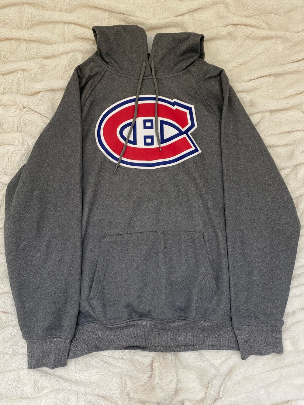 Fanatics Montreal Canadiens hoodie charcoal grey Sz L men’s